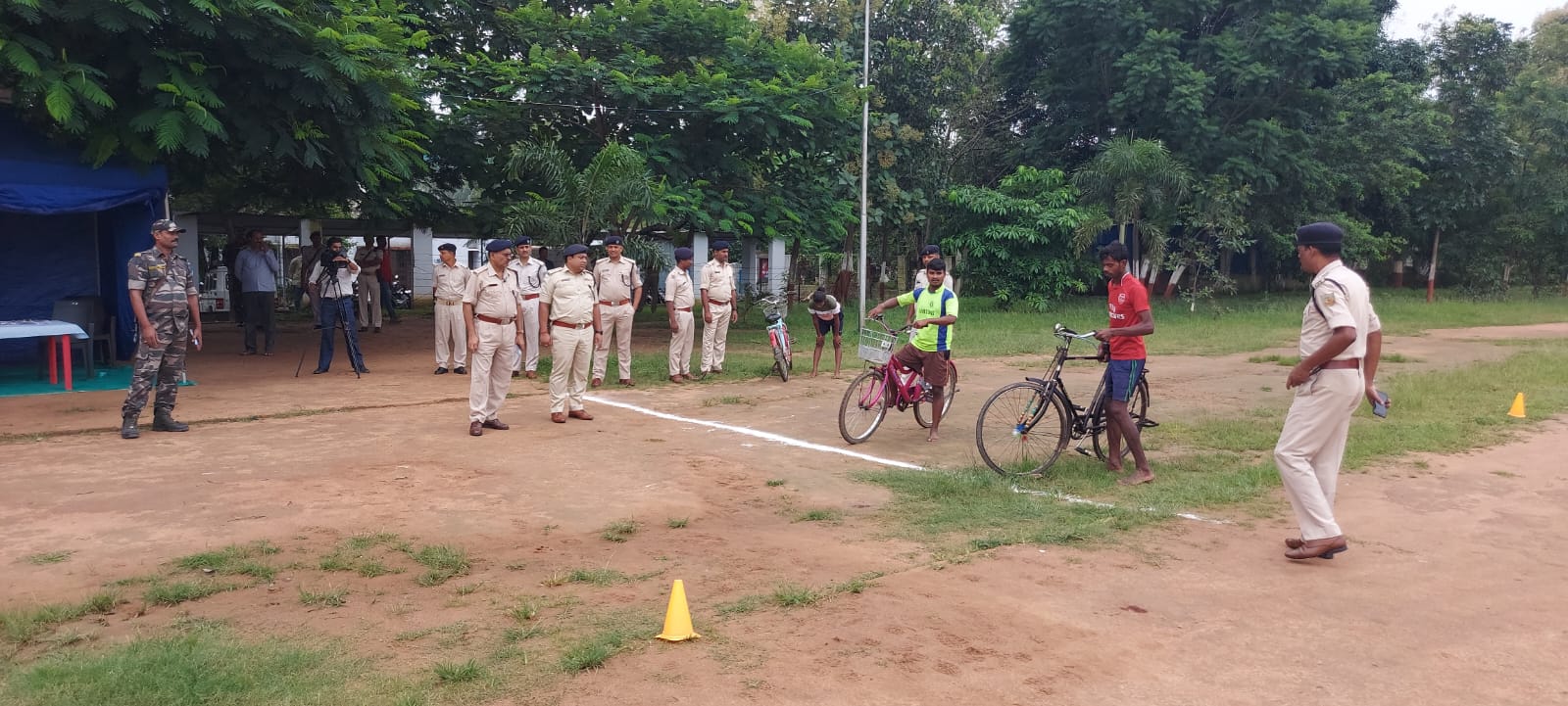 नियुक्ति को लेकर चौकीदारों की हुई शारीरिक जांच